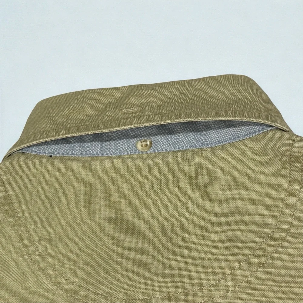 Vintage 90s County Seat JeansWear Men's Button Down Oversized Color Block Medium